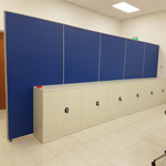 Free standing office partition wall 